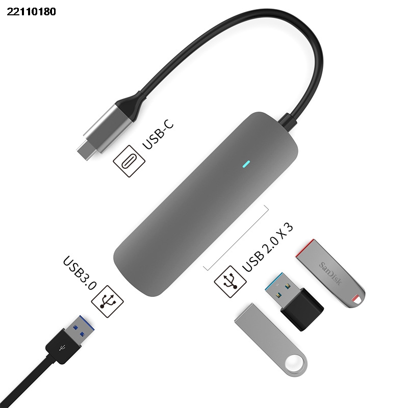 Picture of type-c docking usb hub USB3.0 laptop 4 and 1 docking station